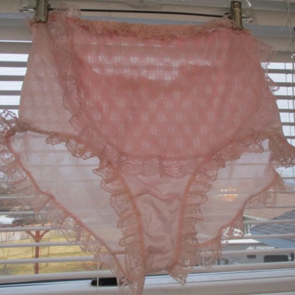 Ultra Sissy lacy pink custom panties bloomers adult baby girly secret sexy Lrg - Picture 2 of 7